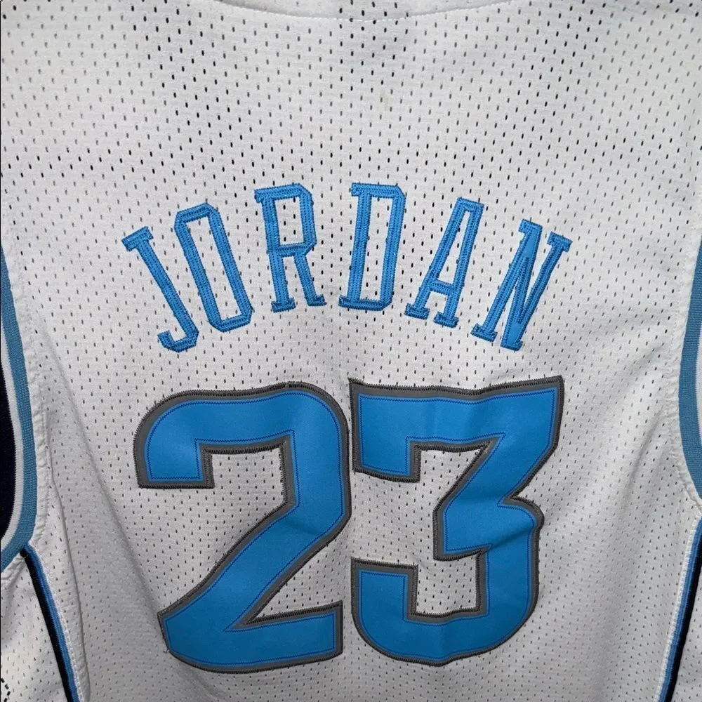 Jordan North Carolina Jersey - White and Blue